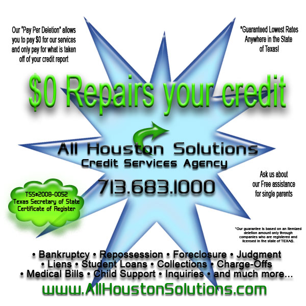 Bad Credit? All Houston Solutions can help!